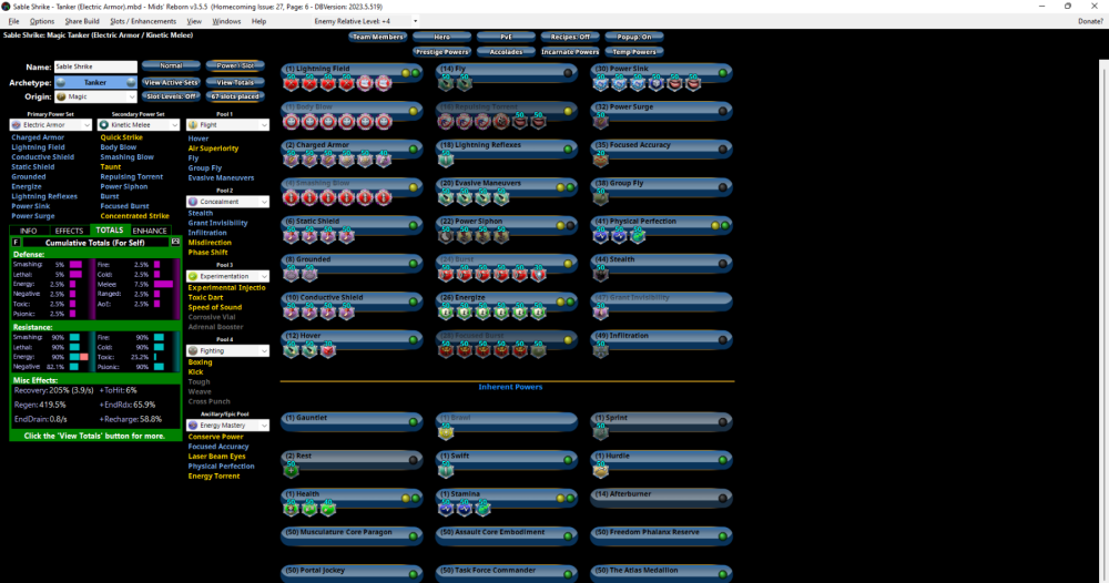 Sable Shrike - Tanker (Electric Armor).mbd - Mids' Reborn v3.5.5  (Homecoming Issue_ 27, Page_ 6 - DBVersion_ 2023.5.519) 08_05_2023 06_46_31.png