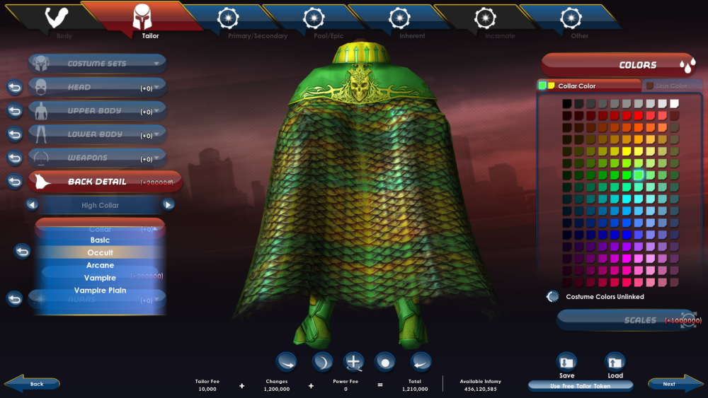 City of Heroes - Snake High Collar.png